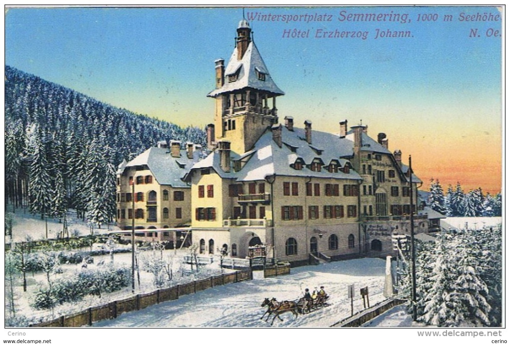 SEMMERING:  WINTERSPORTPLATZ  -  HOTEL  ERZHERZOG  JOHANN  -  KLEINFORMAT  -  SUPER - Hotels & Restaurants