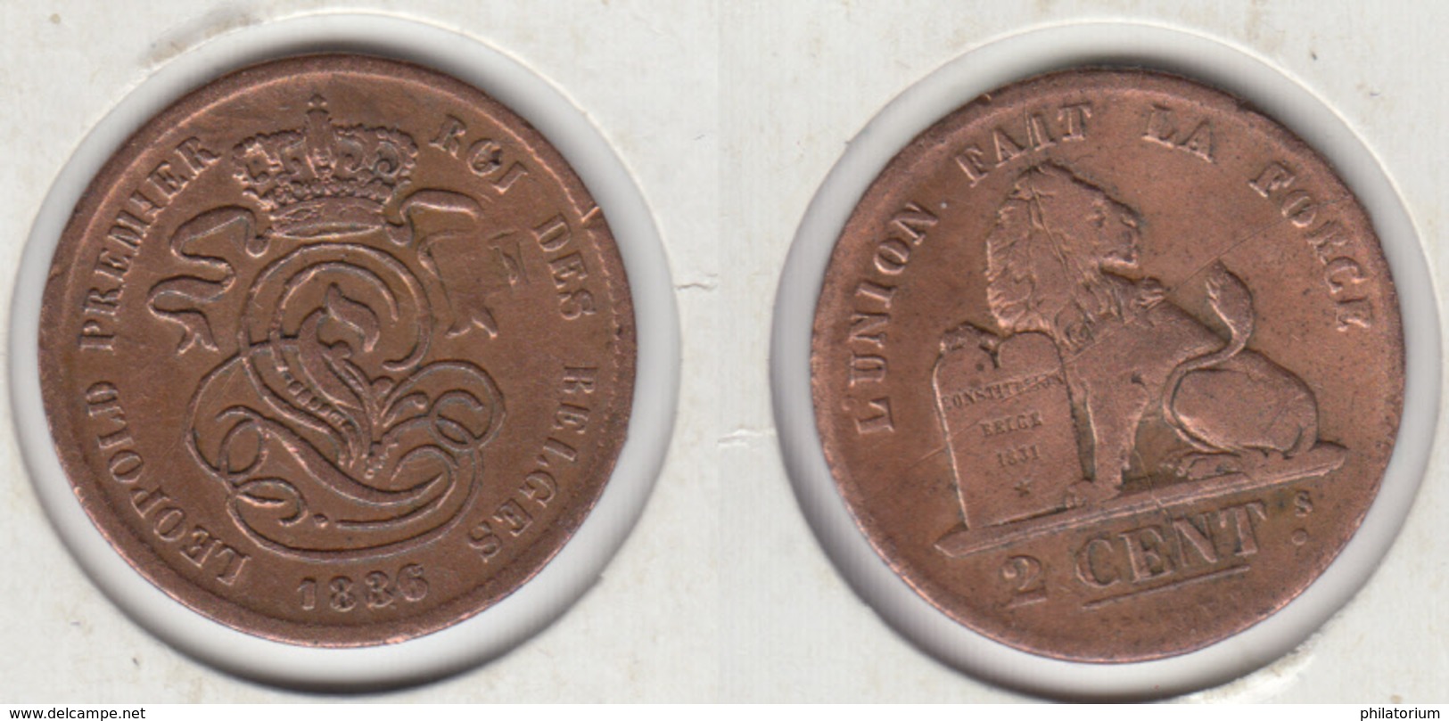 Belgique  2 Cent 1836  2 Centimes  Belgie - 2 Centimes