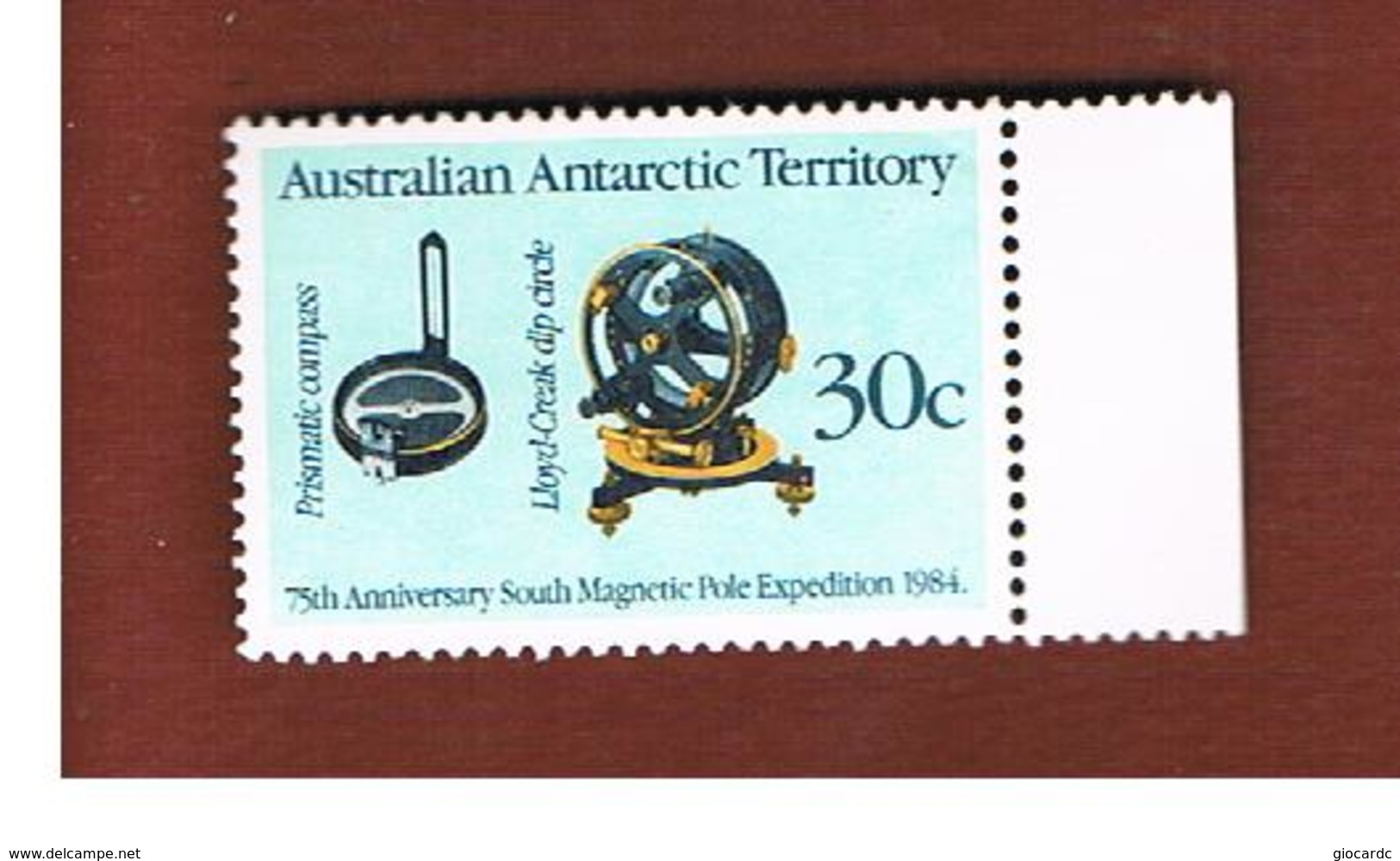 TERRITORI ANTARTICI AUSTRALIANI (AUSTRALIAN ANTARCTIC TERRITORY)  -  SG 61 -  1984 PRISMATIC COMPASS  - (MINT)** - Unused Stamps