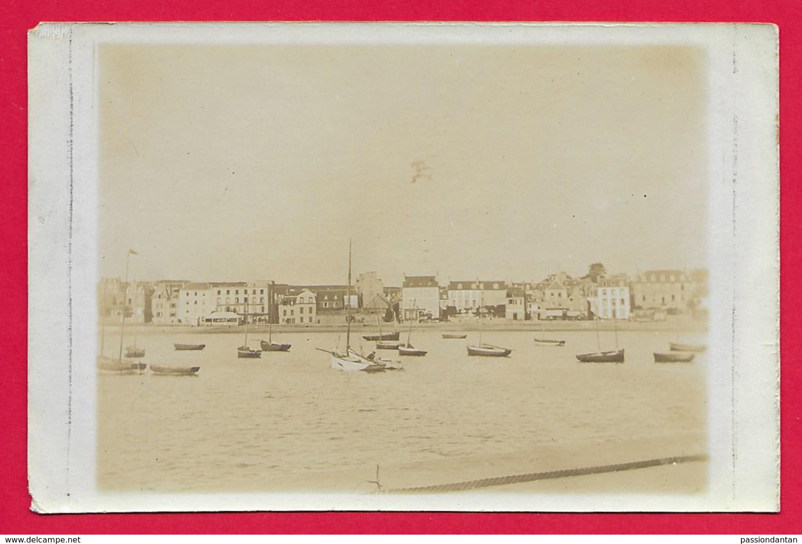 Carte Photo Saint-Quay Portrieux - Le Port Vu De La Digue - Saint-Quay-Portrieux