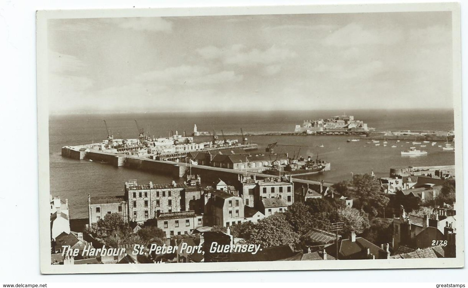 Guernsey The Harbour Rp  St Peters Port English Rose  Series  Unused - Guernsey