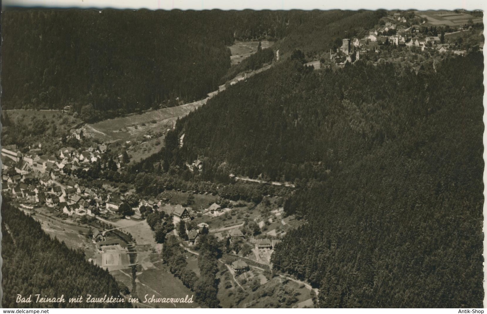 Bad Teinach V. 1965  Teil-Stadt-Ansicht  (520) - Bad Teinach