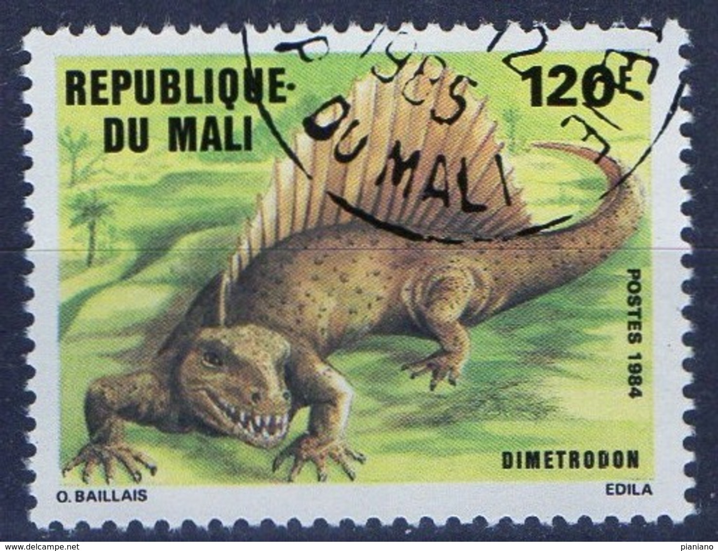 PIA  - 1984 - MALI - Animali Preistorici - Dimetrodon - Mali (1959-...)