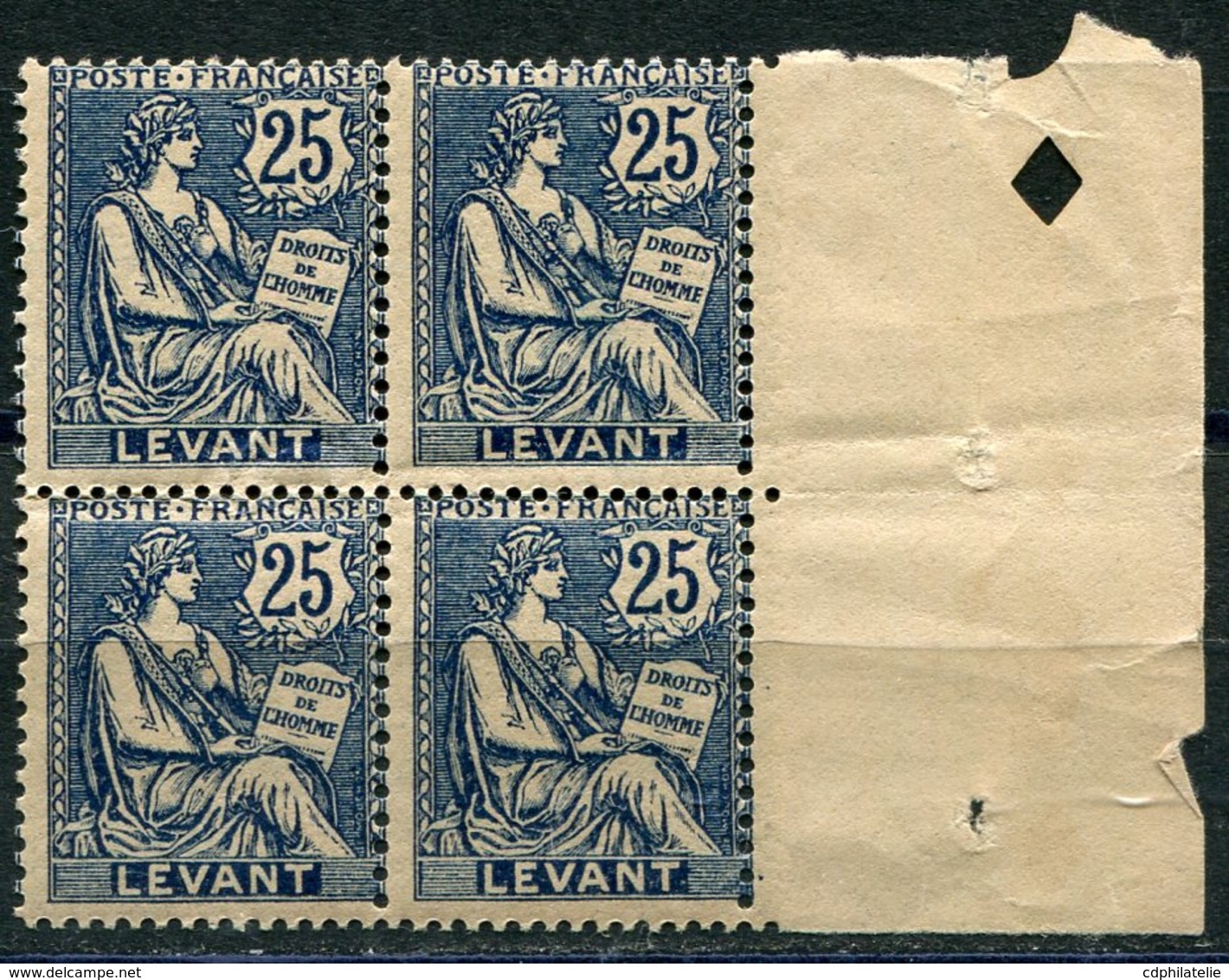 LEVANT N°24 ** / * EN BLOC DE 4 - Unused Stamps