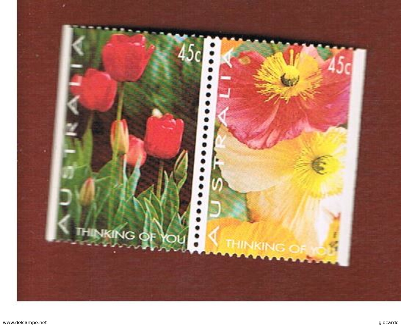 AUSTRALIA  - SG 1146.1147 - 1994 GREETING STAMPS: FLOWERS (SE-TENANT)                                  -   (MINT)** - Nuovi