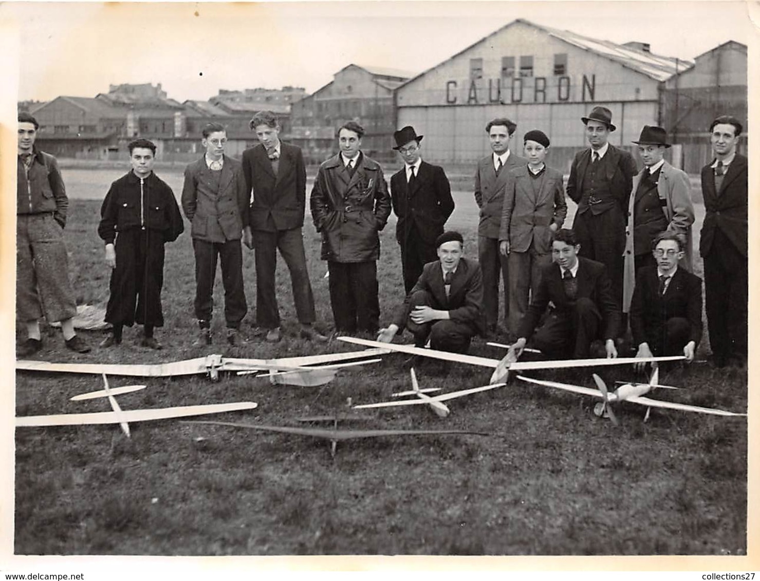 LOT DE 4 PHOTOS AERO-CLUB DE PONTOISE " LES AILERONS " AVIONS MODELISME - Aviation