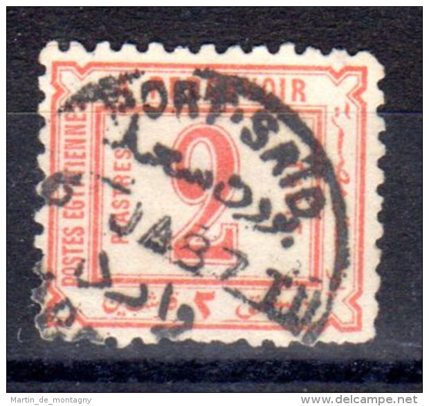 1.8.1866, Timbre Taxe, YT No 9.; Sans Filigrane, Oblitération Port-Said, Lot 49844 - Service