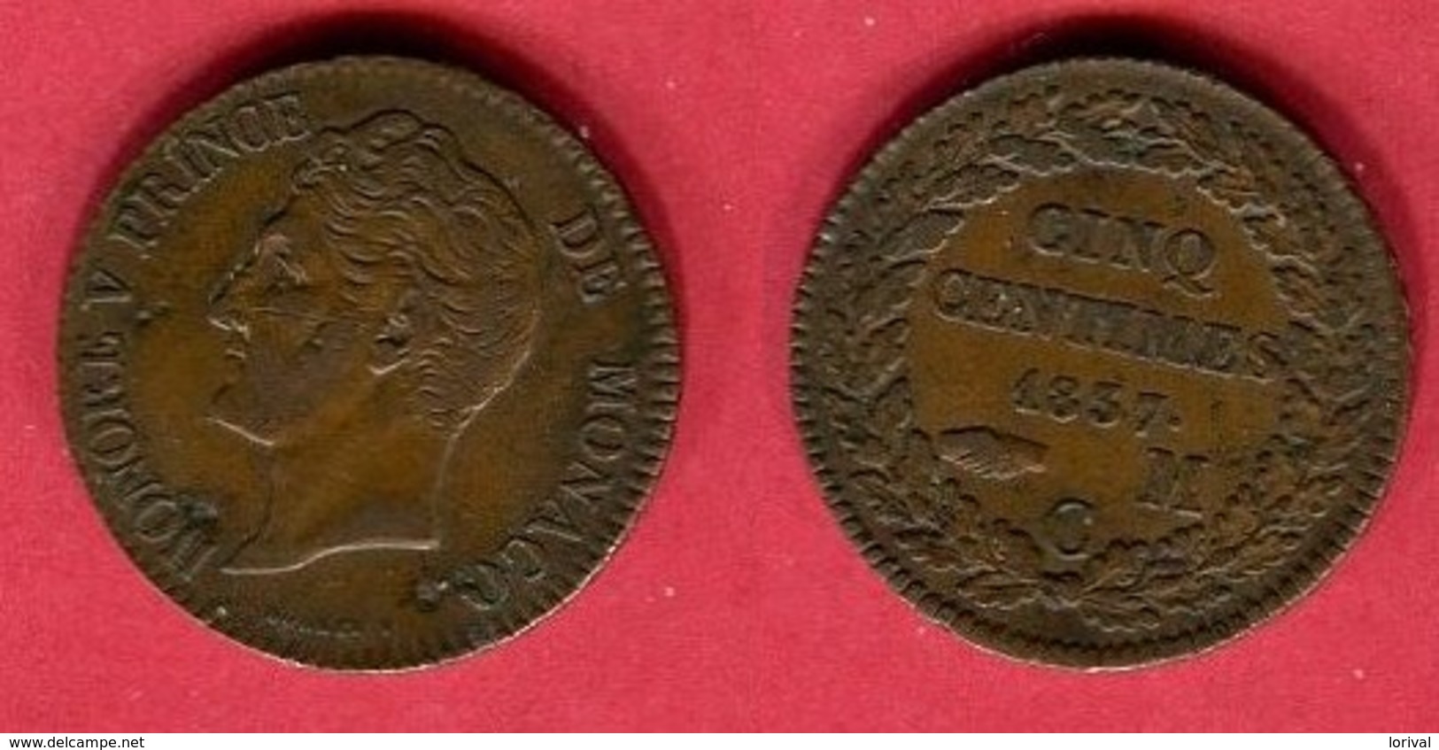 5 CENTIMES  (  )   TB  25 - 1819-1922 Honoré V, Charles III, Albert I