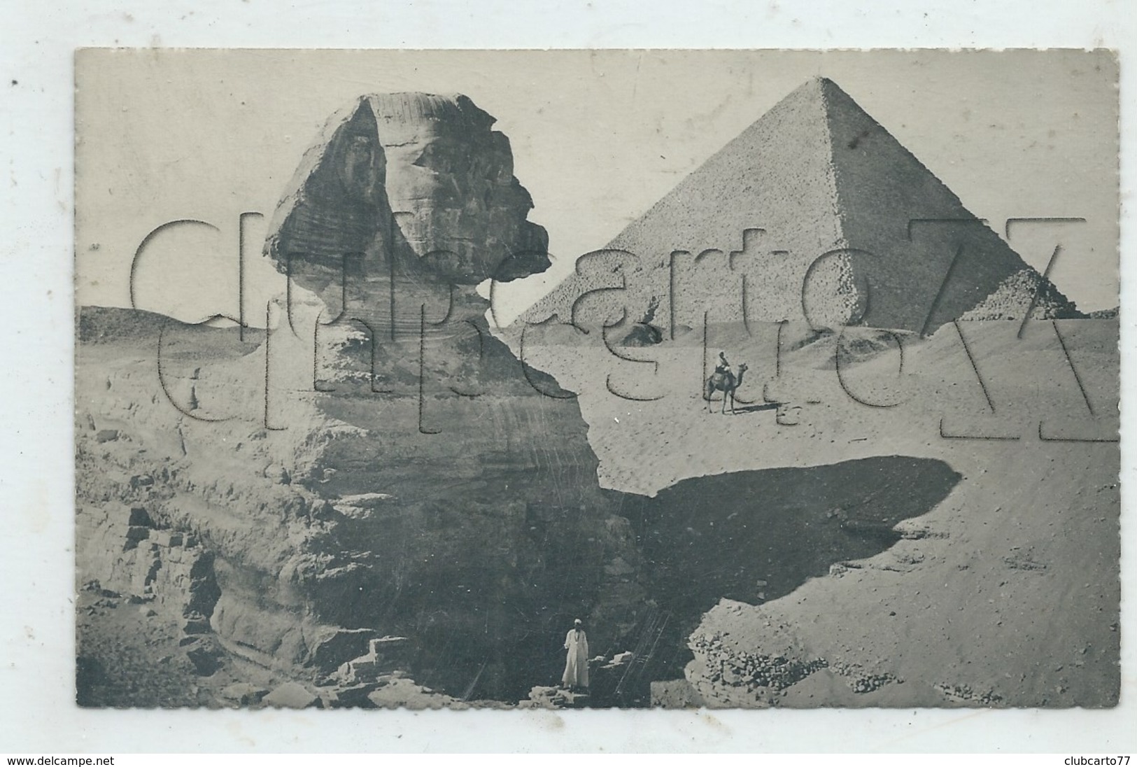 Le Caire (Egypte) : Le Sphinx Et La Pyramide En 1950 (animé) PF. - Le Caire