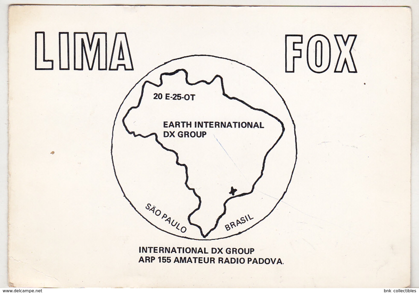 Ilaty Old QSL Card - CB-Radio Station Padova , 1978 - CB