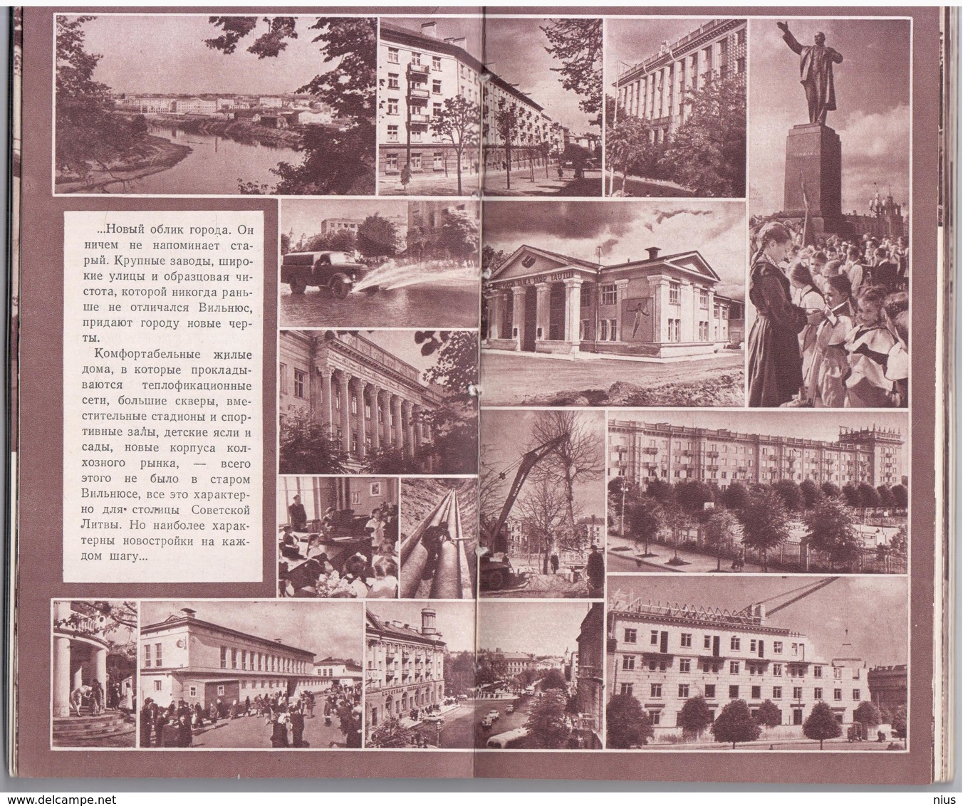 Lithuania Lietuva 1957 100 Pages, Circulation 10 000, Map, A Lot Of Pictures, History, Information, Good Condition - Lingue Slave