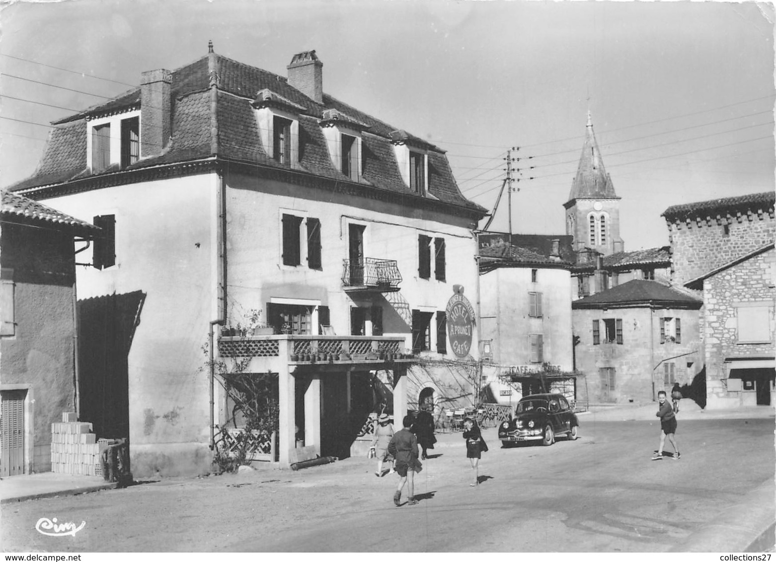 46-SOUSCEYRAC- HÔTEL PRUNET, RONDPOINT - Sousceyrac