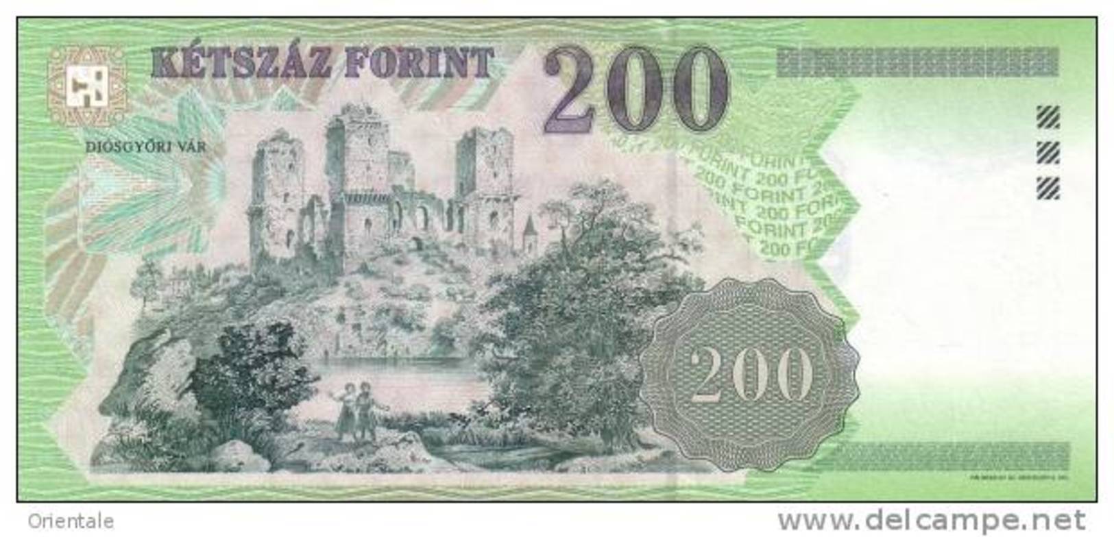 HUNGARY P. 178a 200 F 1998 UNC - Hungary