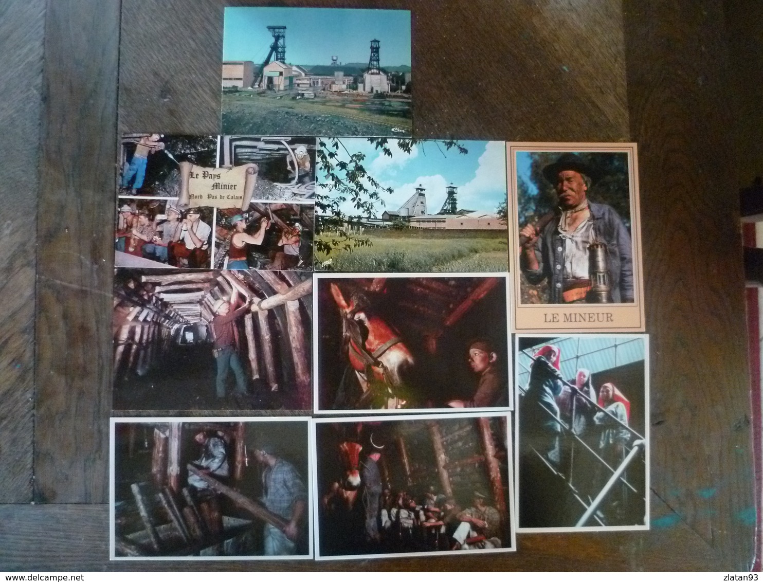 JOLI LOT 9 CARTES POSTALES NORD PAS DE CALAIS "LES MINEURS" - Sonstige & Ohne Zuordnung