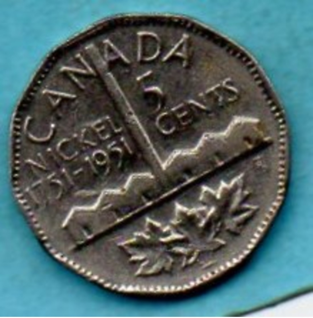 (r65)  CANADA    5 Cents 1951  KM#48 - Canada