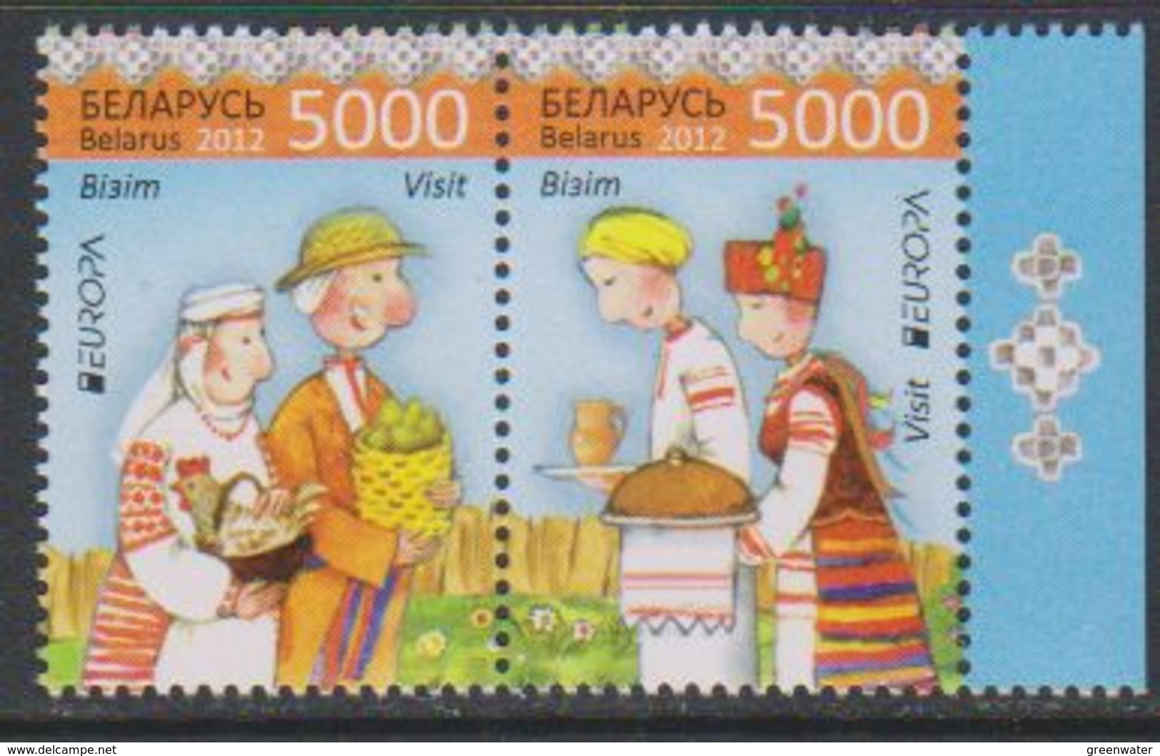 Europa Cept 2012 Belarus  2v ** Mnh (39279C) - 2012