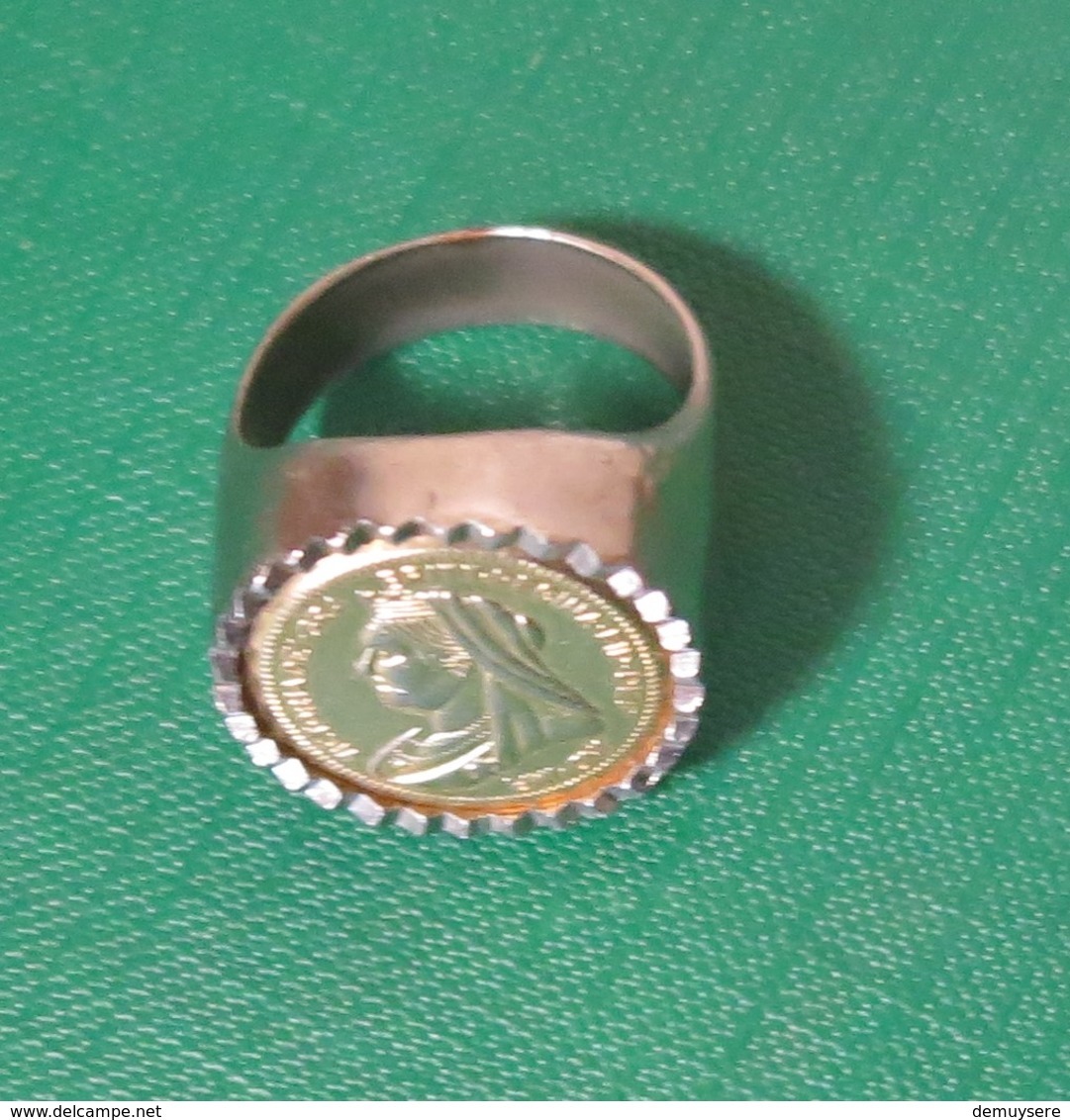 Mf 1  - Bague - Ring - Victoria Dei Gra Britt Regina Fid Def Ind Imp - O 18 Mm - Rings