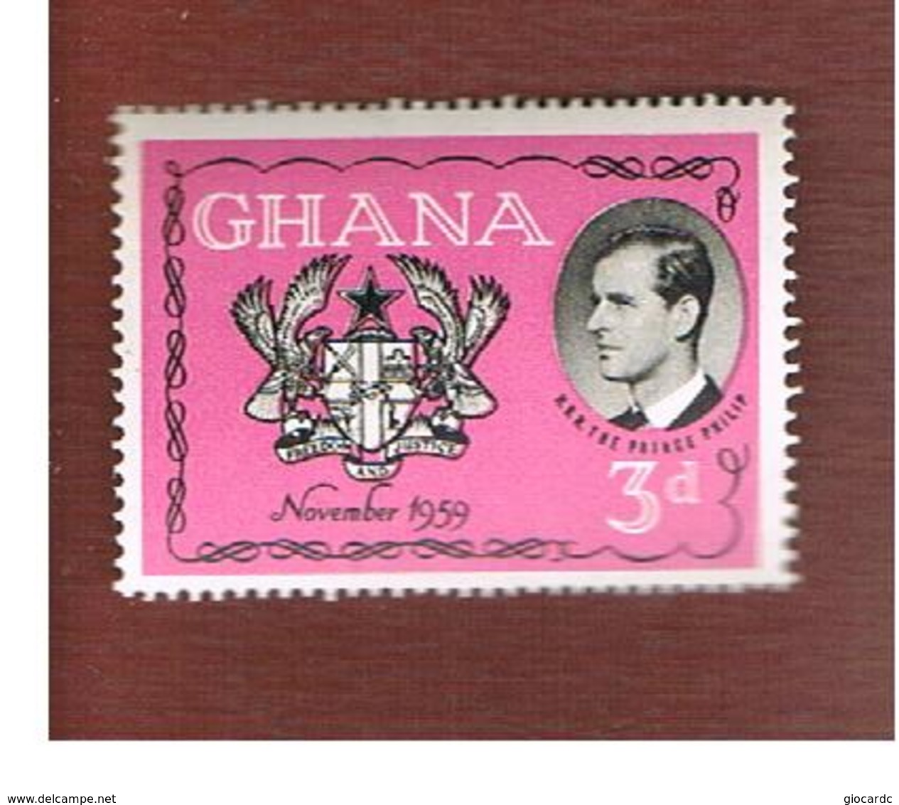 GHANA -   SG 233 -   1959 DUKE EDINBURGH VISIT                                - MINT** - Ghana (1957-...)