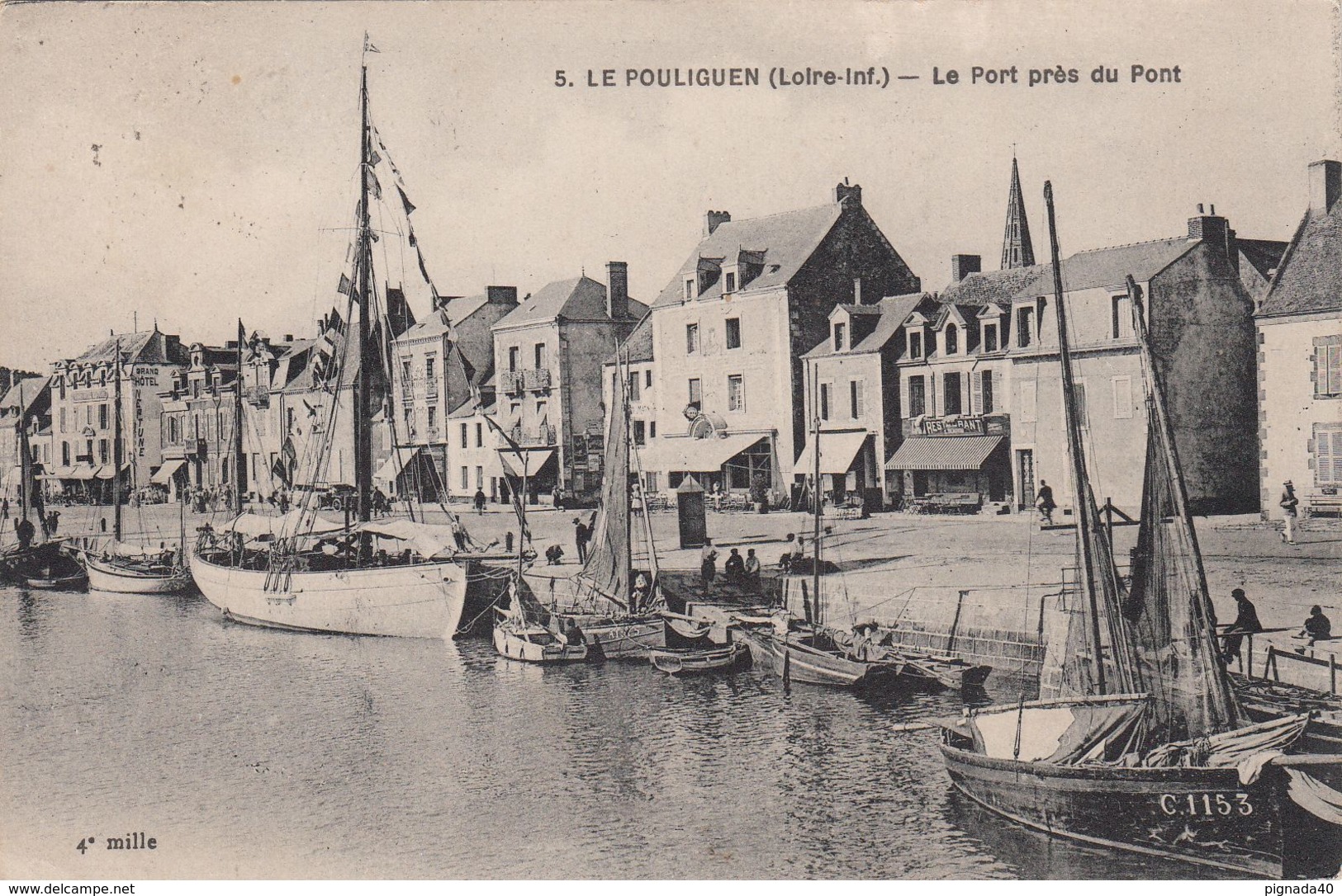 Cp , 44 , LE POULIGUEN , Le Port Près Du Pont - Le Pouliguen