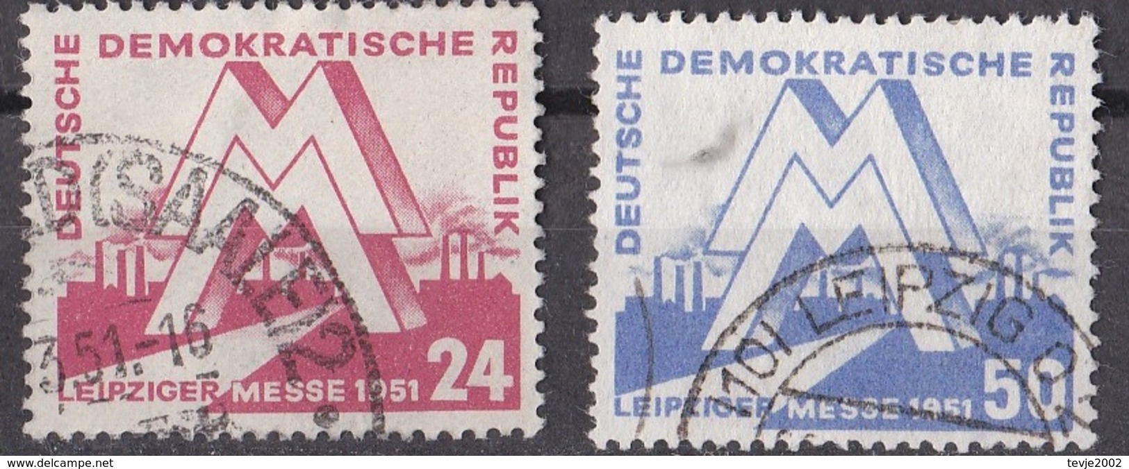 Rie_ DDR -  Mi.Nr. 282 - 283 -  Gestempelt Used - Gebraucht