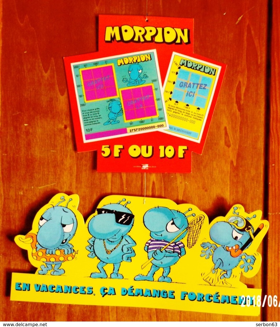 FDJ MORPION 1 MOBILE PLAFOND A SUSPENDRE (2 Motifs) NEUF FRANÇAISE DES JEUX PUBLICITÉ PLV GRATTAGE - NOTRE SITE Serbon - Advertising