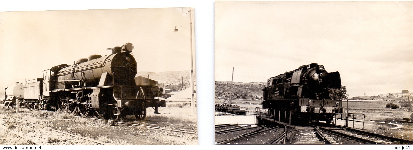 Foto  Photo - Trein Train Locomotief Locomotive - Samper De Calanda & Cabeza Gorda Pacific 2-3-1 - 1930 - Trenes