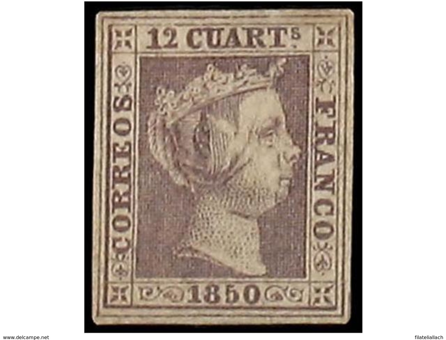 SPAIN: ISABEL II. 1850-65. IMPERF. ISSUES - Andere & Zonder Classificatie