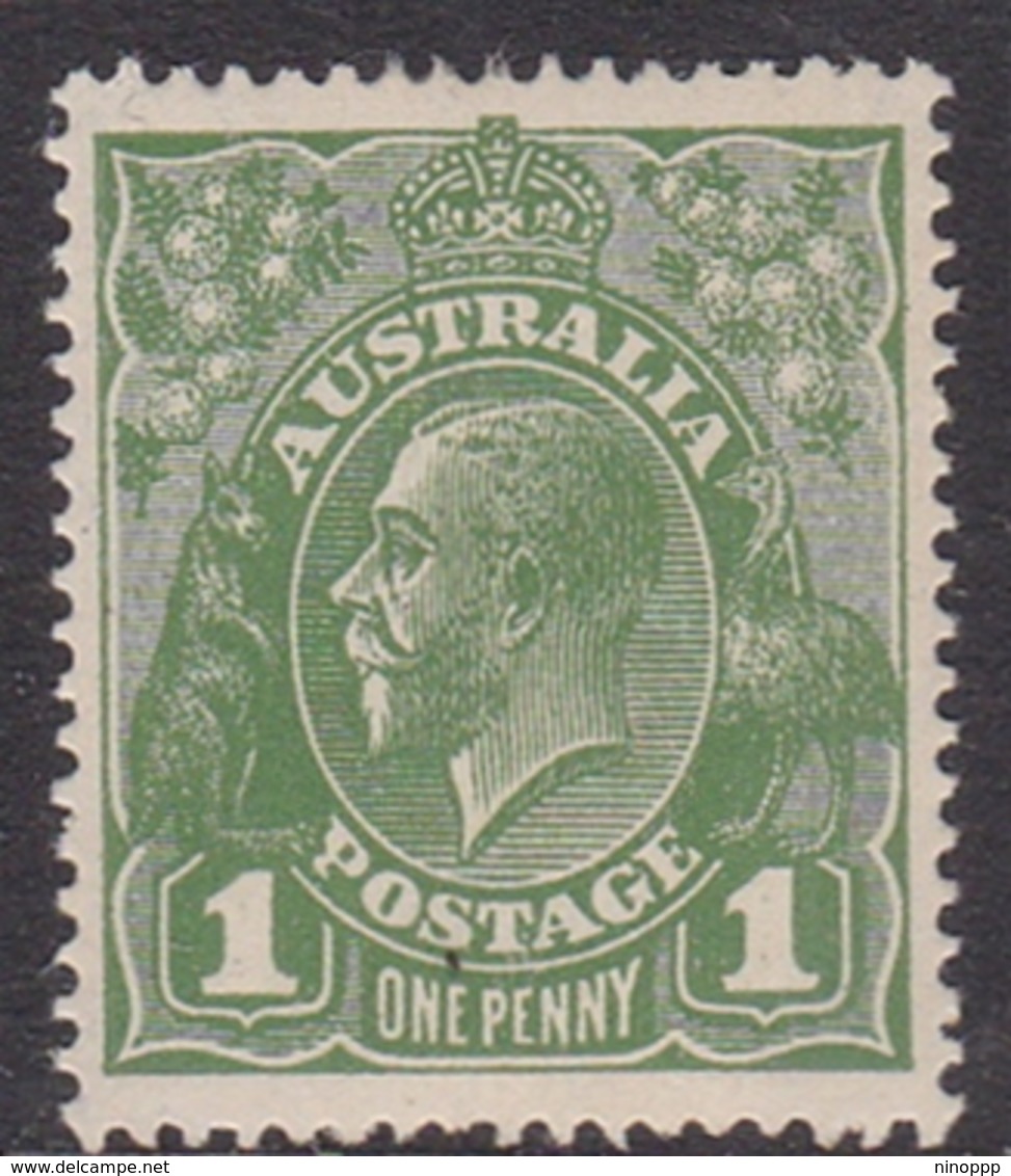 Australia SG 82  1924 King George V,1d Green, Large Multiple Watermark, Mint Hinged - Mint Stamps