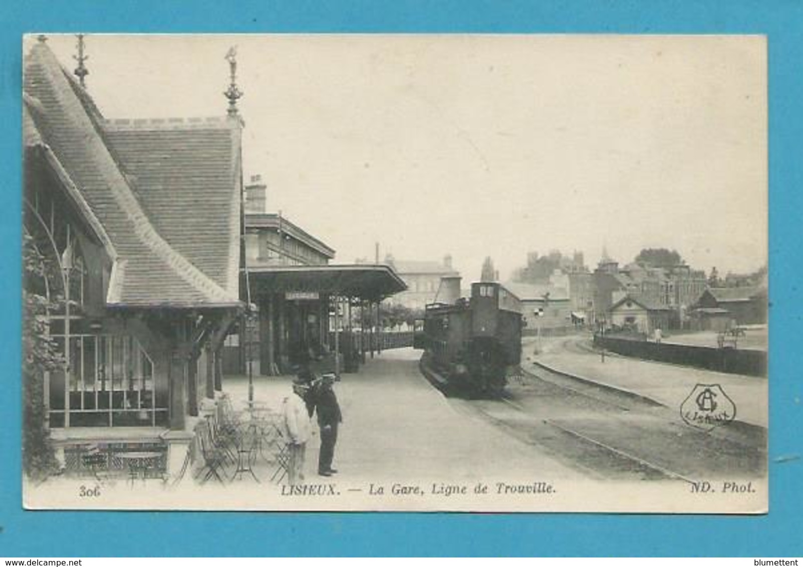 CPA 306 - Chemin De Fer Ligne De Trouville Train En Gare De LISIEUX 14 - Lisieux