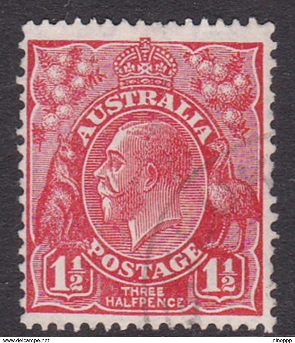 Australia SG 87 1926 King George V,1d  And Half Scarlet,Small Multiple Watermark Perf 14, Used - Oblitérés