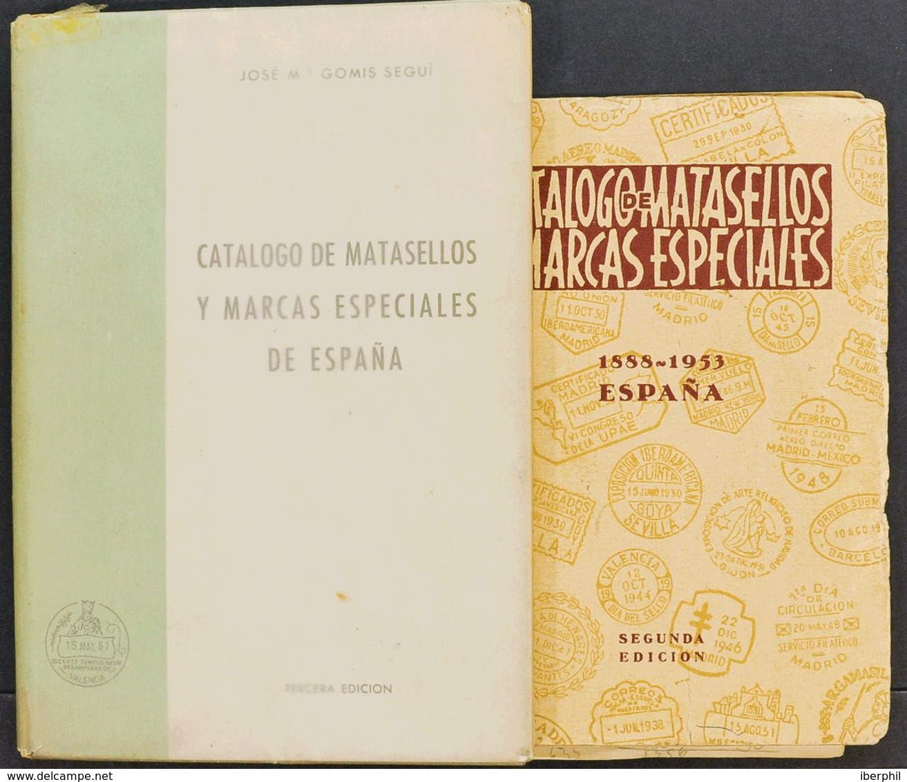 Bibliografía. (1968ca). Conjunto De Cuatro Catálogos De Los "Matasellos Especiales", Para Los Años 1888 Hasta 1980. José - Sonstige & Ohne Zuordnung