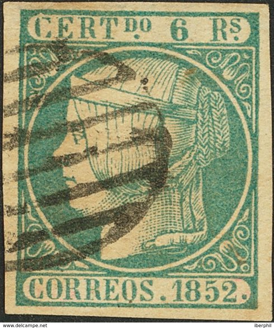 1º Y 2º Centenario. º 16 1852. 6 Reales Azul. Márgenes Enormes. PIEZA DE LUJO. 2018 725. - Altri & Non Classificati