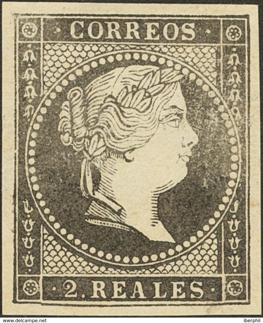 1º Y 2º Centenario. (*) 47/50P 1859. 2 Cuartos Negro, 4 Cuartos Negro, 1 Real Negro Y 2 Reales Negro. PRUEBAS DE PUNZON. - Sonstige & Ohne Zuordnung