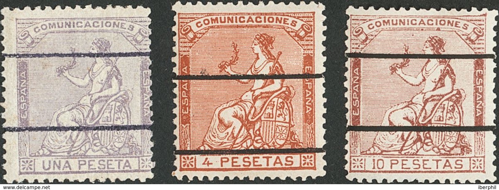 1º Y 2º Centenario. **/* 131/40M 1873. Serie Completa. MUESTRA. MAGNIFICA Y MUY RARA SERIE COMPLETA CON TODOS LOS VALORE - Altri & Non Classificati