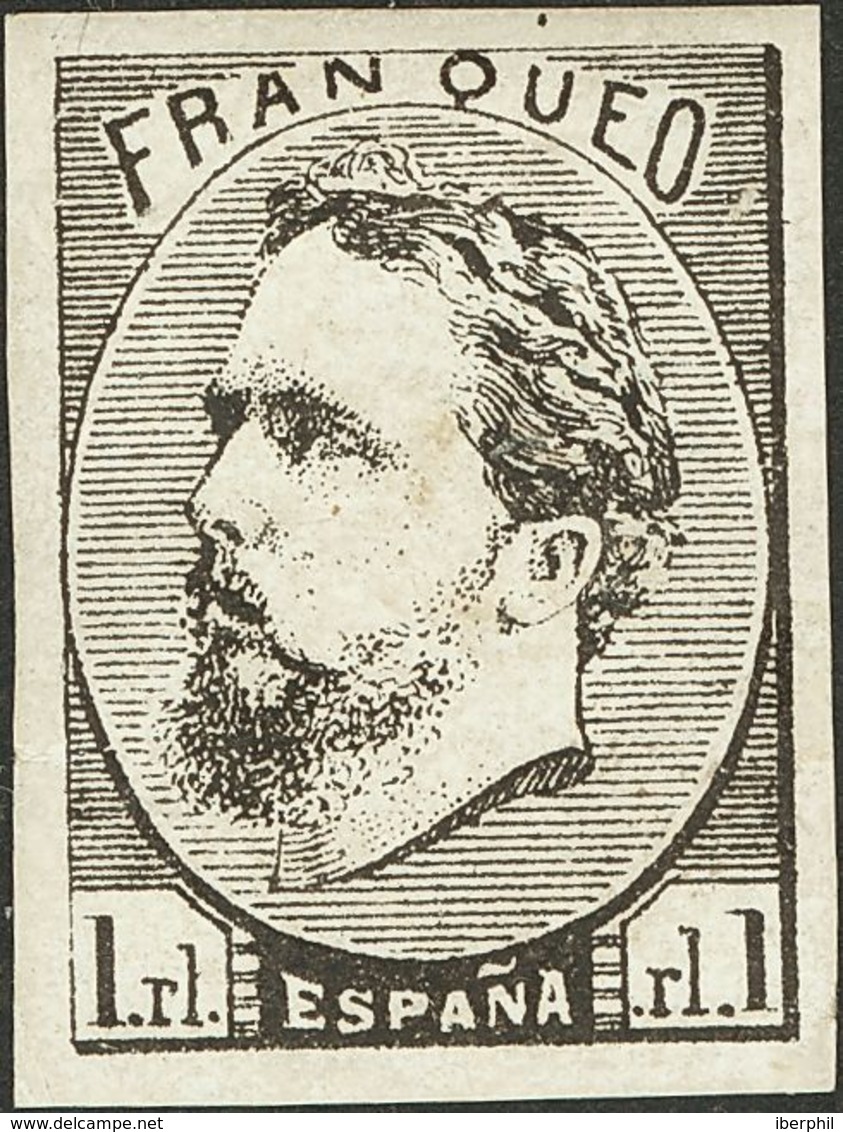 1º Y 2º Centenario. * 156P 1873. 1 Real Negro (pequeño Adelgazamiento, Sin Ninguna Importancia Y Reseñada Sólo A Título  - Otros & Sin Clasificación