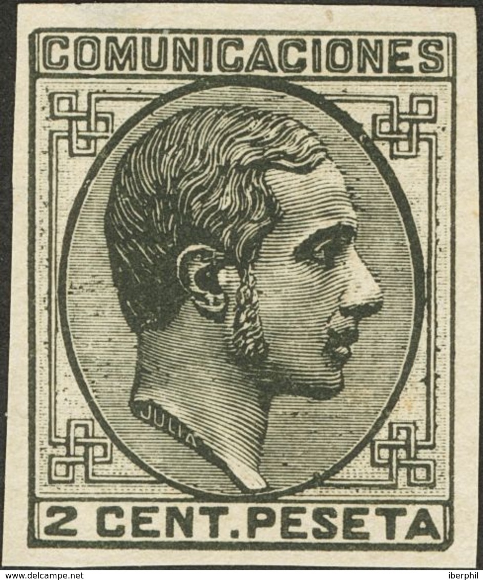 1º Y 2º Centenario. (*) 190es 1878. 2 Cts Negro (leve Puntito Claro). ERROR DE COLOR Y SIN DENTAR. BONITO. 2014 108. - Otros & Sin Clasificación