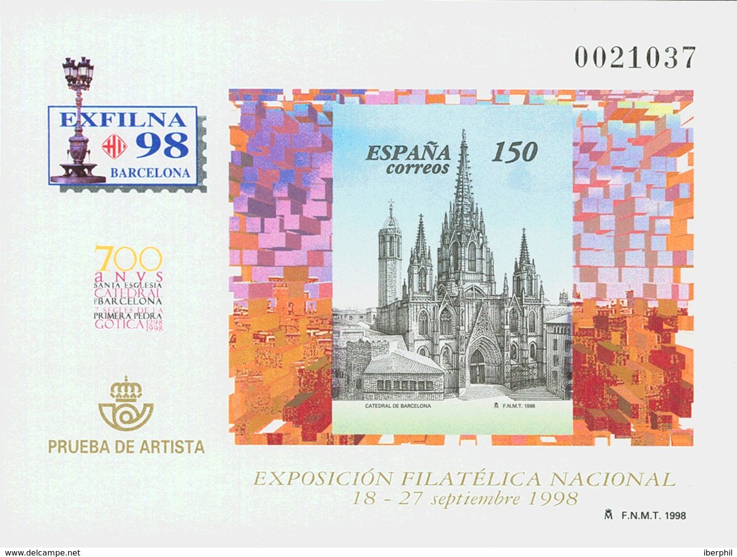 Pruebas De Lujo. ** 66P 1998. Prueba De Lujo. EXFILNA 1998. MAGNIFICA. 2018 12. - Sonstige & Ohne Zuordnung