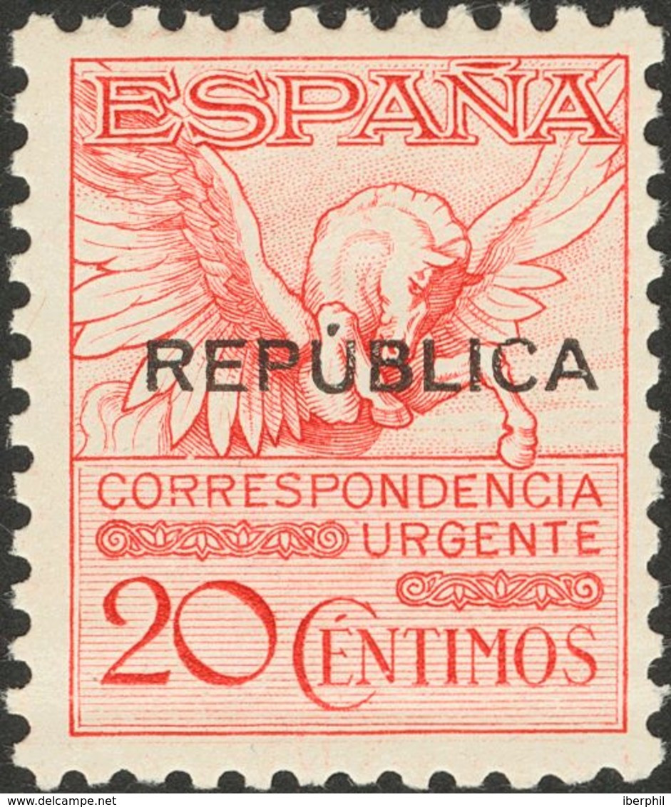 Emisiones Locales Republicanas. Almería. * 1/8, 8A, 8B 1931. Serie Completa, Incluyendo Los Dos Valores Complementarios. - Emissioni Repubblicane