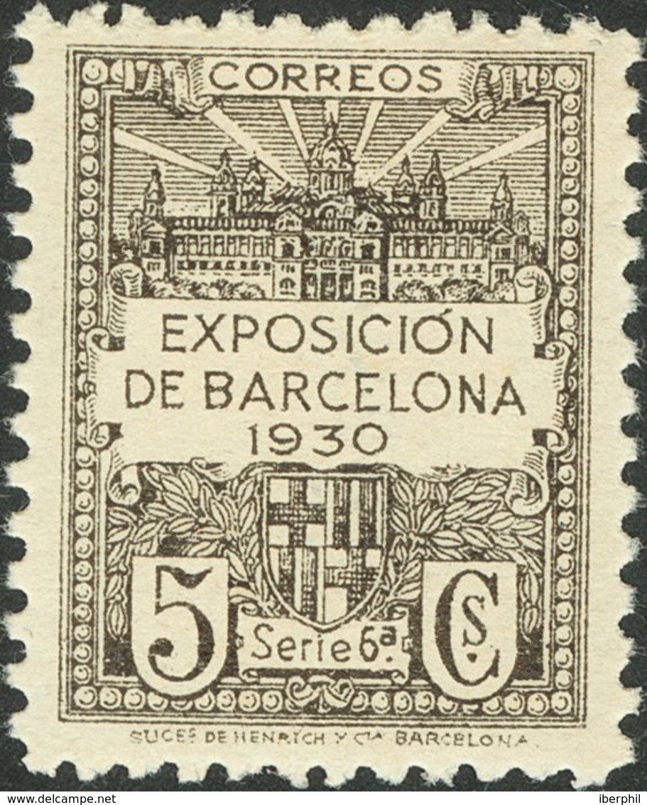 Ayuntamiento De Barcelona. * 2ef, 4/6ef 1929. 5 Cts Carmín, 5 Cts Verde, 5 Cts Violeta Y 5 Cts Negro. Variedad SIN COLOR - Otros & Sin Clasificación