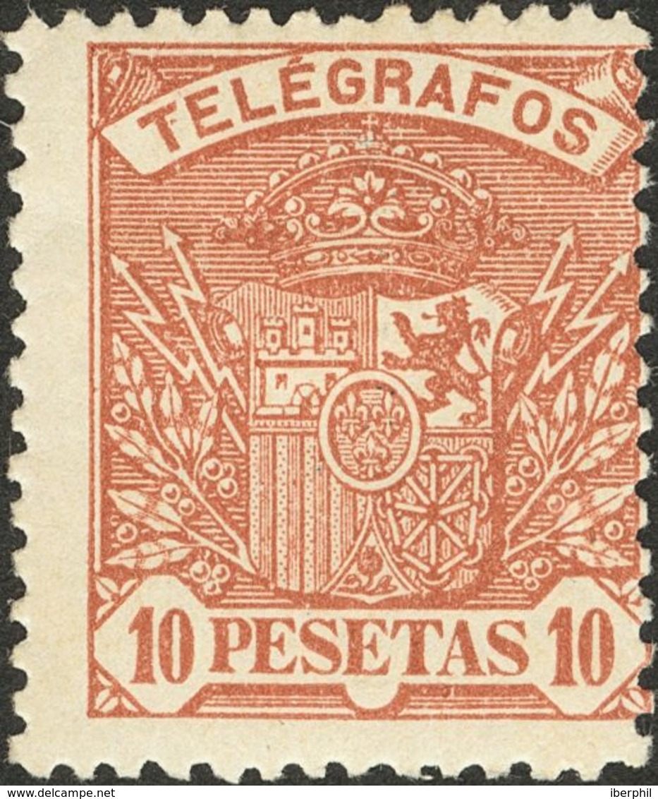 Telégrafos. * 55/62 1921. Serie Completa (el 5 Cts Y 50 Cts Adelgazados). MAGNIFICA. 2018 139. - Telegramas