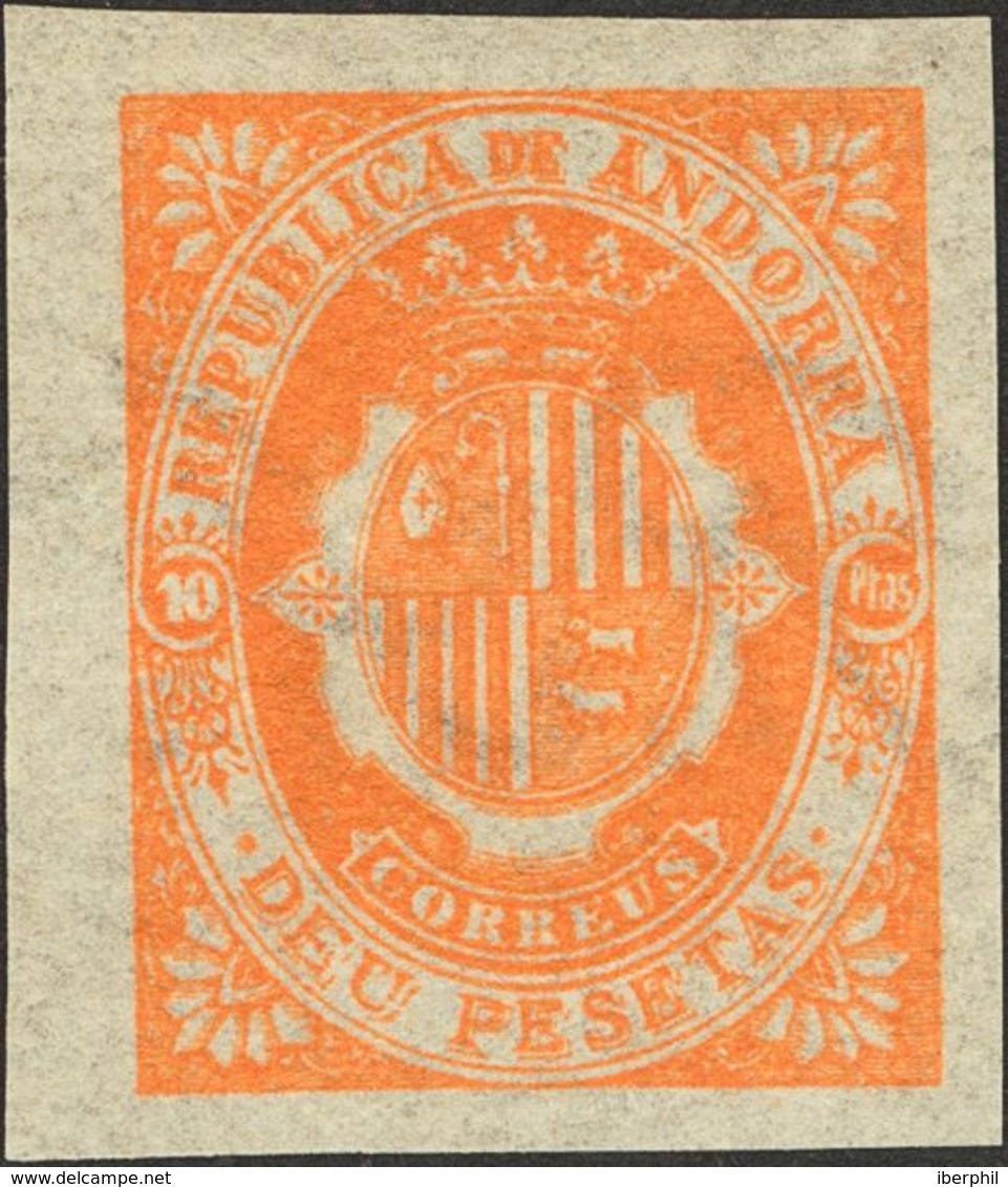 Andorra. */(*) NE1/12s 1896. Serie Completa. NO EMITIDA Y SIN DENTAR. MAGNIFICA. 2018 43. - Sonstige & Ohne Zuordnung