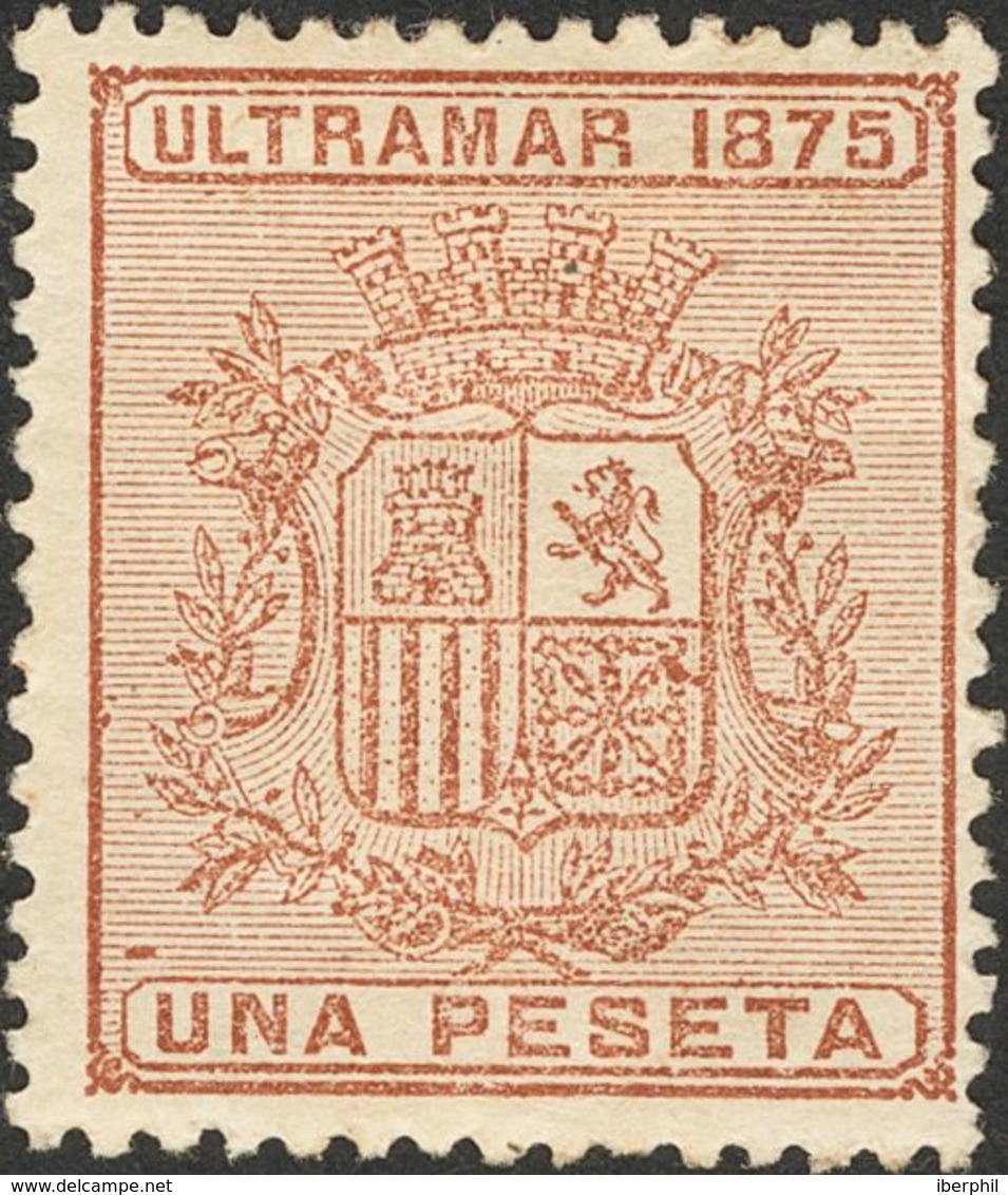Cuba. */(*) 31/34 1875. Serie Completa. Excelentes Centrajes. MAGNIFICA. - Kuba (1874-1898)