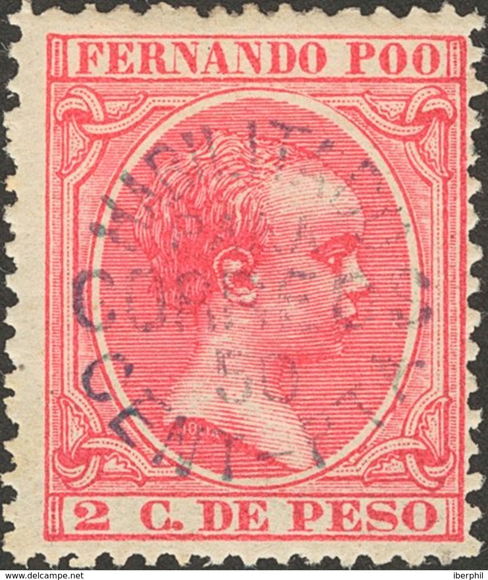 Fernando Poo. * 24 1896. 50 Cts Sobre 2 Ctvos Rosa. MAGNIFICO. 2018 110. - Fernando Po