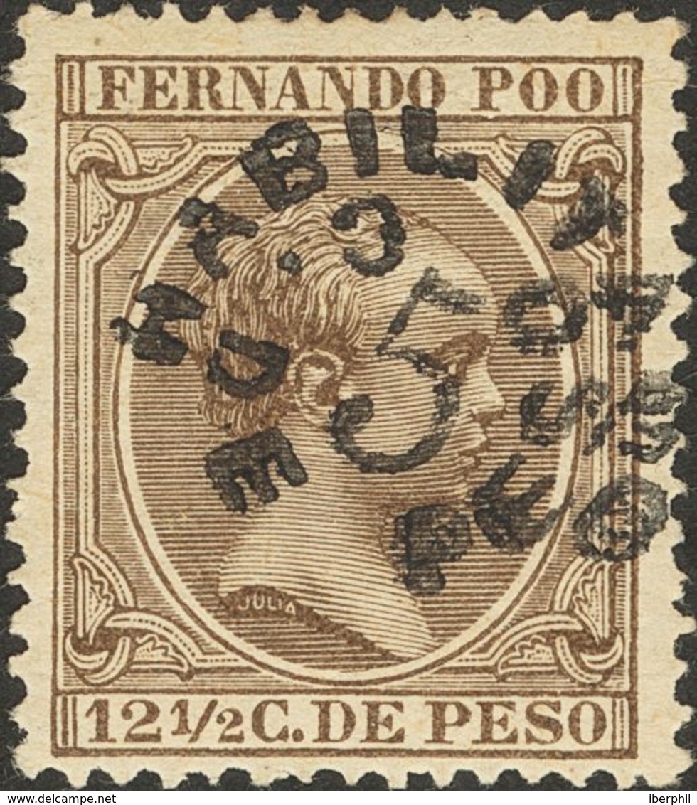 Fernando Poo. * 37 1896. 5 Ctvos Sobre 12½ Ctvos Castaño. MAGNIFICO. 2018 54. - Fernando Po
