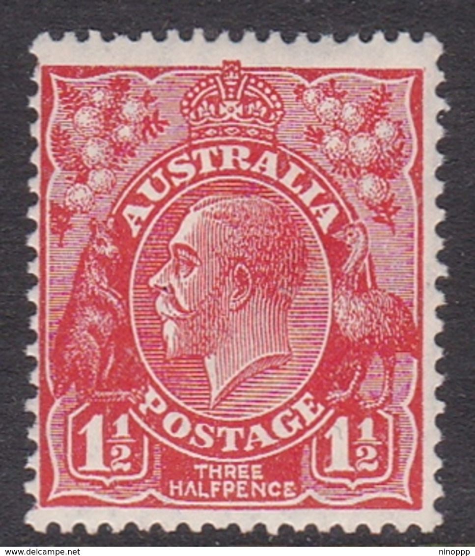 Australia SG 96 1927 King George V,1.5 D Scarlet,Small Multiple Watermark Perf 13.5 X 12.5, Mint Hinged - Mint Stamps