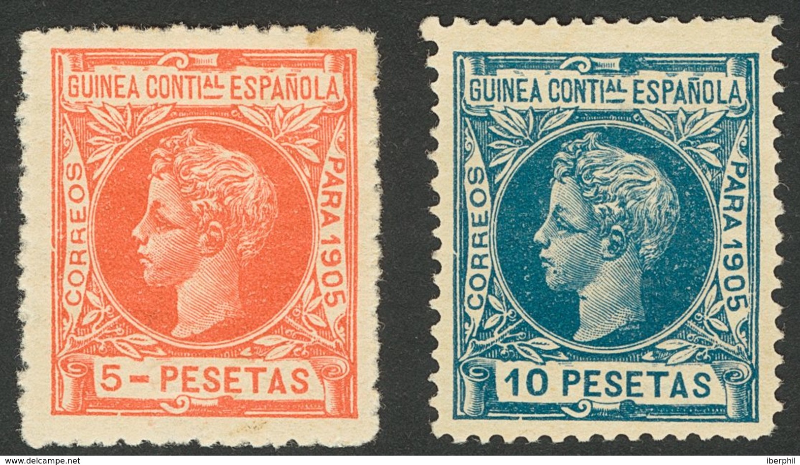 Guinea. * 27/42N 1905. Serie Completa. NºA000.000. MAGNIFICA Y RARA. 2018 1102. - Guinea Española