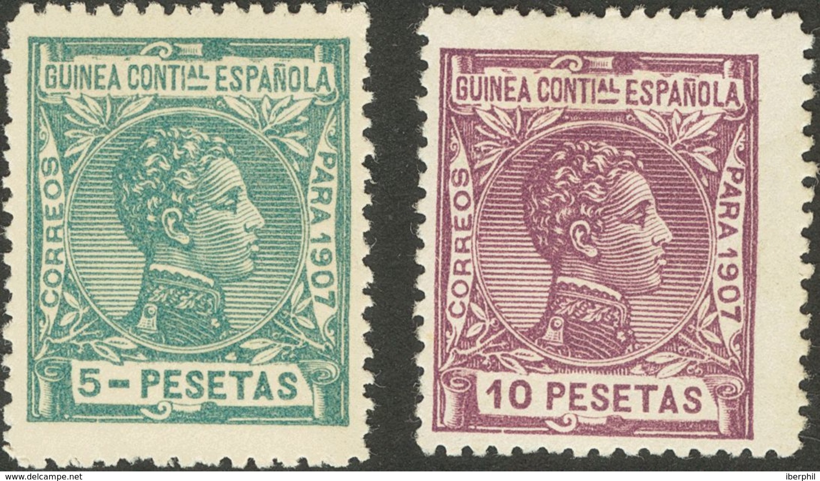 Guinea. * 43/58 1907. Serie Completa. MAGNIFICA. 2018 180. - Guinea Española