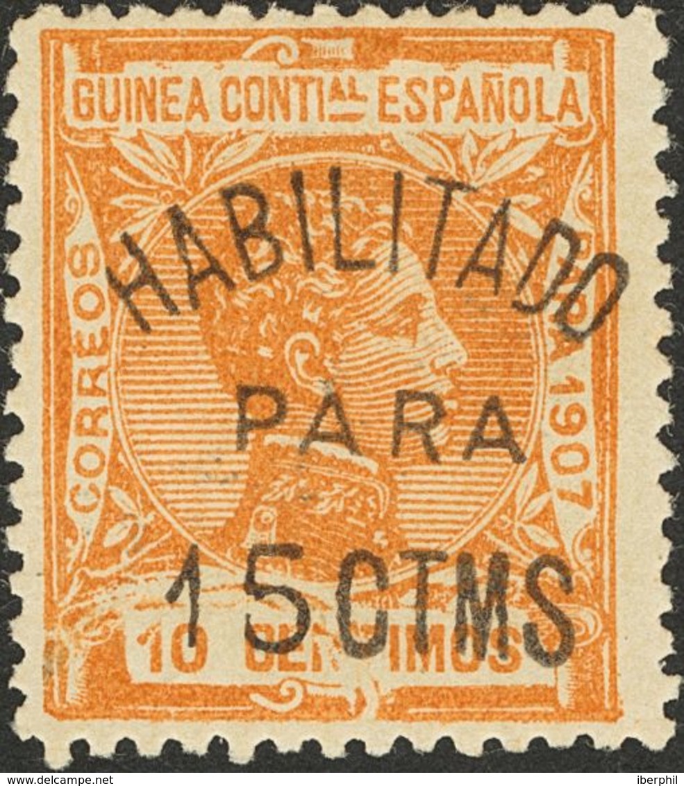 Guinea. * 58S/Y 1908. Serie Completa. MAGNIFICA. 2012 70,5. - Guinea Española