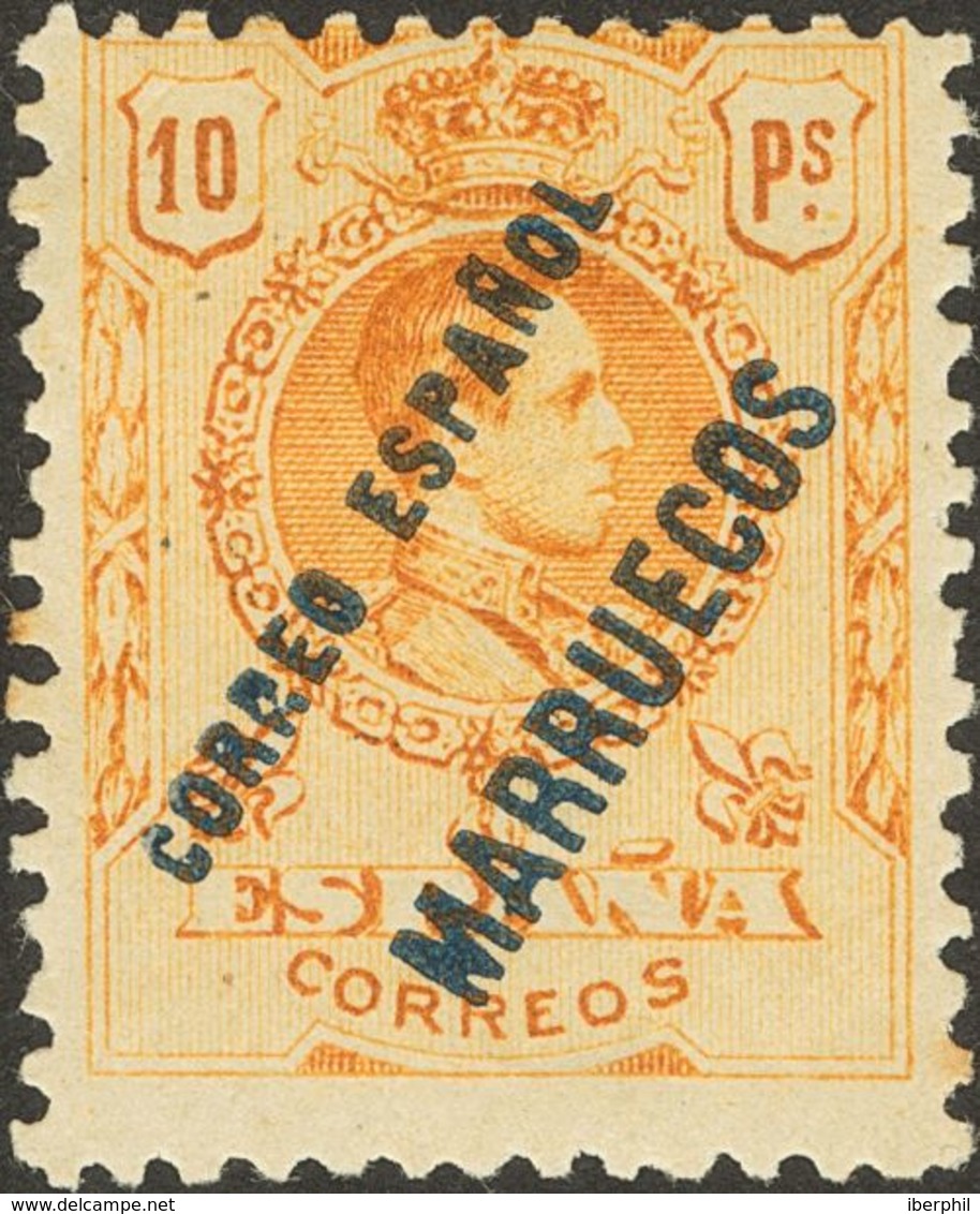 Tánger. * NE1, NE3 1909. 25 Cts Azul Y 10 Pts Naranja. NO EMITIDOS. BONITOS. 2018 210. - Spanish Morocco