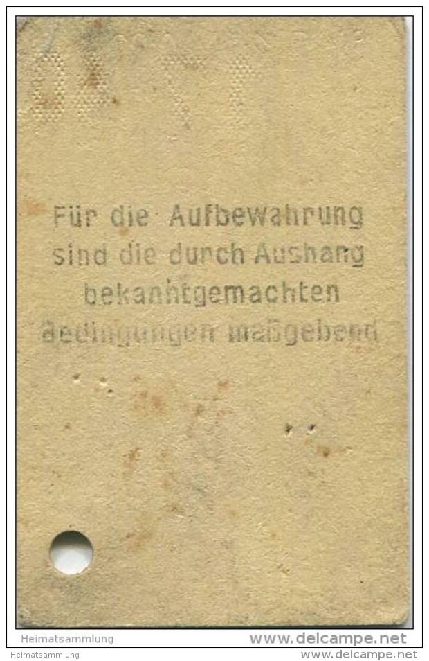 Deutschland - Potsdam - Wochenkarte Für Fahrradaufbewahrung Auf Bahnhof Potsdam 1940 - Europa